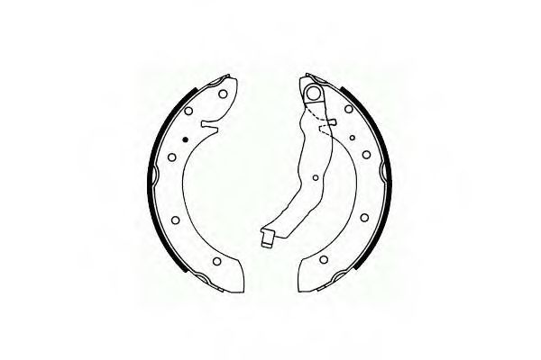 Тормозные колодки ручника SCT SS 539