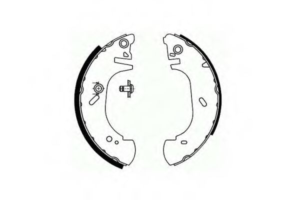 Тормозные колодки ручника SCT SS 541