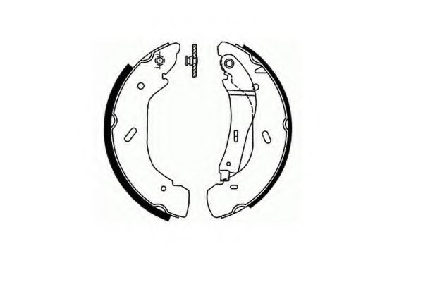 Тормозные колодки ручника SCT SS 551