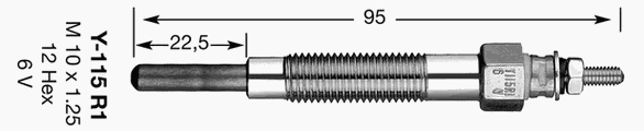 Свеча накала NGK 2161