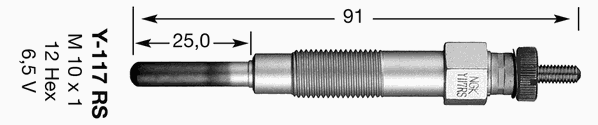 Свічка розжарення NGK 2930