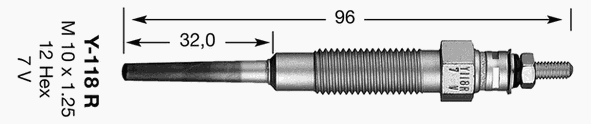 Свеча накала NGK 2187