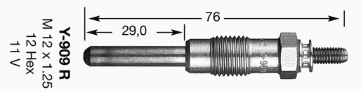 Свеча накала NGK 4602