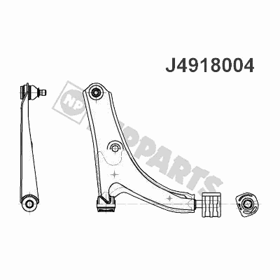 Рычаг подвески NIPPARTS J4918004