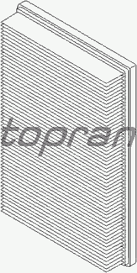 Воздушный фильтр TOPRAN 300 010