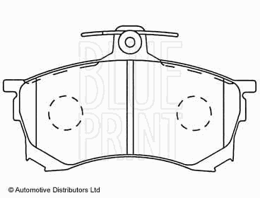 Тормозные колодки BLUE PRINT ADC44256