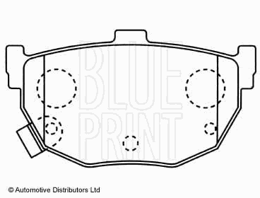 Тормозные колодки BLUE PRINT ADG04222
