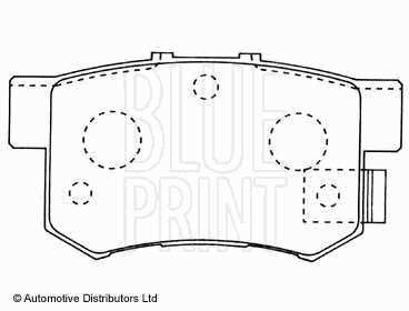 Тормозные колодки BLUE PRINT ADH24250