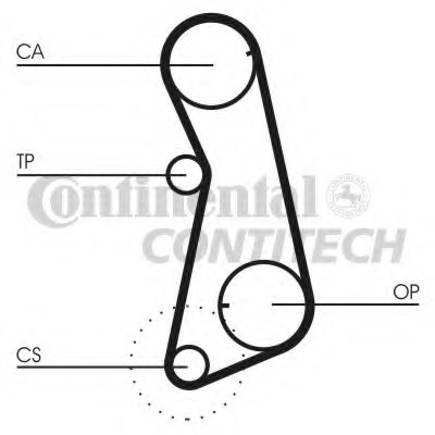 Ремень ГРМ CONTITECH CT637