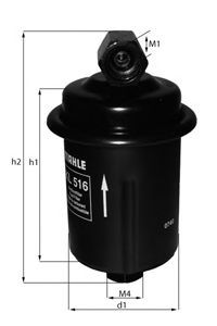 Топливный фильтр MAHLE KL 516