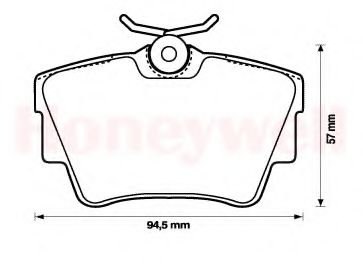 Тормозные колодки JURID 573059J