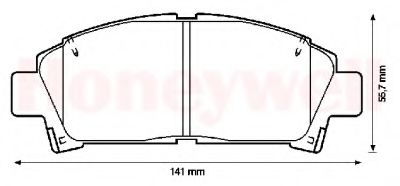 Тормозные колодки JURID 572357J