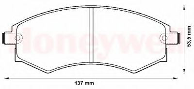 Тормозные колодки JURID 572496J