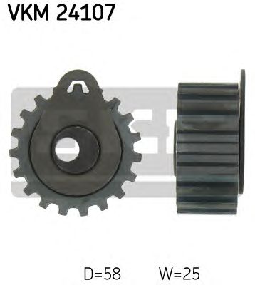 Направляющий / паразитный ролик ремня ГРМ SKF VKM 24107