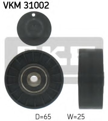 Направляющий / паразитный ролик  поликлинового ремня SKF VKM 31002