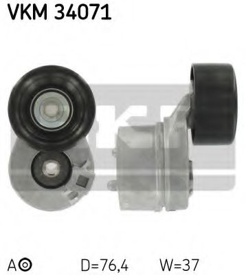 Натяжной ролик поликлинового ремня SKF VKM 34071