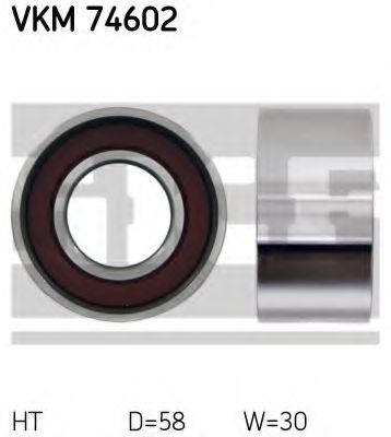 Натяжной ролик ремня ГРМ SKF VKM 74602