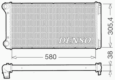 Радиатор охлаждения DENSO DRM09103