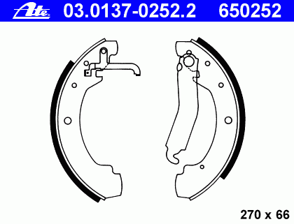 Тормозные колодки ATE 03.0137-0252.2