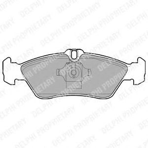 Тормозные колодки DELPHI LP1596