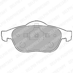 Тормозные колодки DELPHI LP1708