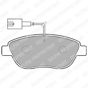 Тормозные колодки DELPHI LP1721
