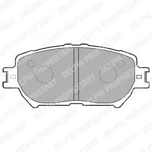 Тормозные колодки DELPHI LP1738