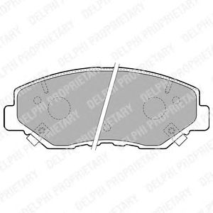Тормозные колодки DELPHI LP1806