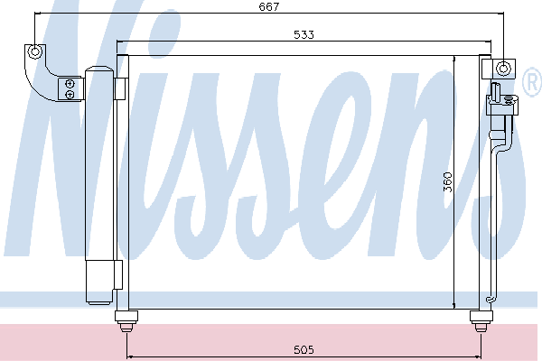 Радиатор кондиционера NISSENS 940003