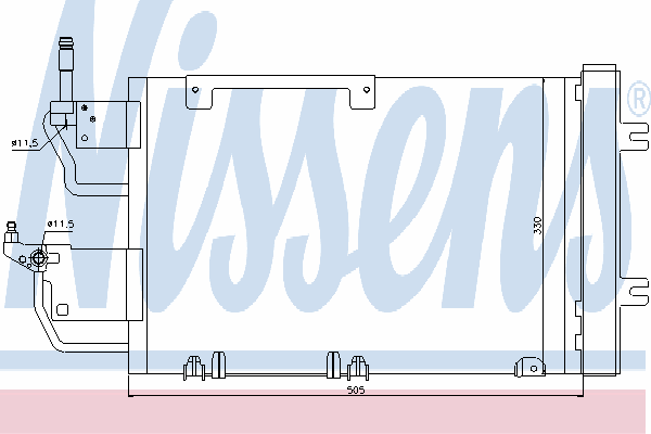 Радиатор кондиционера NISSENS 940052