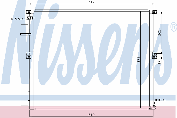 Радиатор кондиционера NISSENS 940106