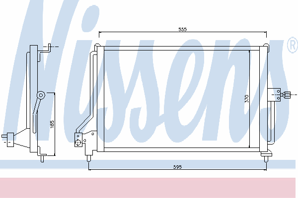 Радиатор кондиционера NISSENS 94117
