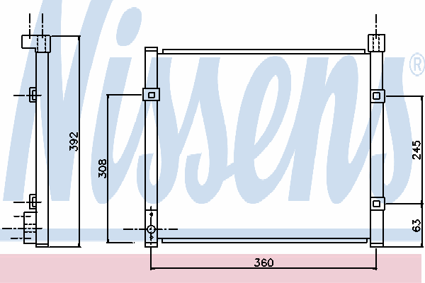 Радиатор кондиционера NISSENS 94290