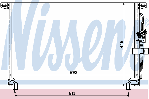 Радиатор кондиционера NISSENS 94232