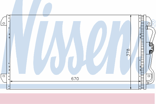 Радиатор кондиционера NISSENS 94264