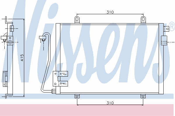 Радиатор кондиционера NISSENS 94279