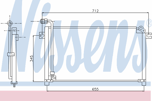 Радіатор кондиціонера NISSENS 94024