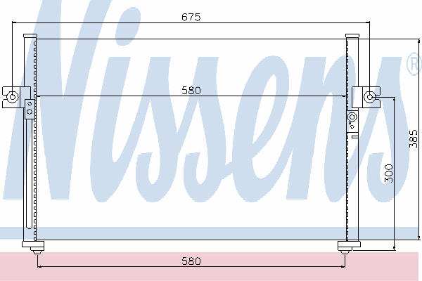 Радиатор кондиционера NISSENS 94038