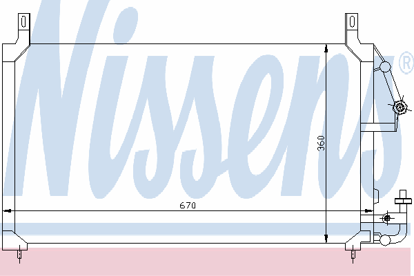 Радиатор кондиционера NISSENS 94424