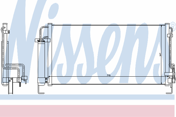 Радиатор кондиционера NISSENS 94449