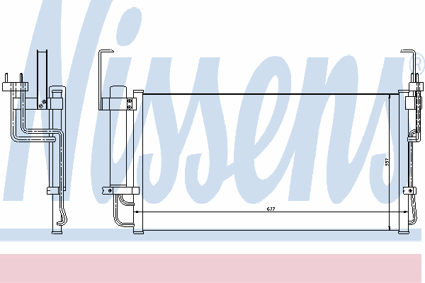 Радиатор кондиционера NISSENS 94451