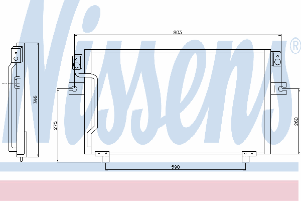 Радиатор кондиционера NISSENS 94401