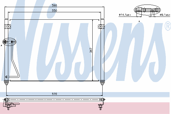Радиатор кондиционера NISSENS 94428