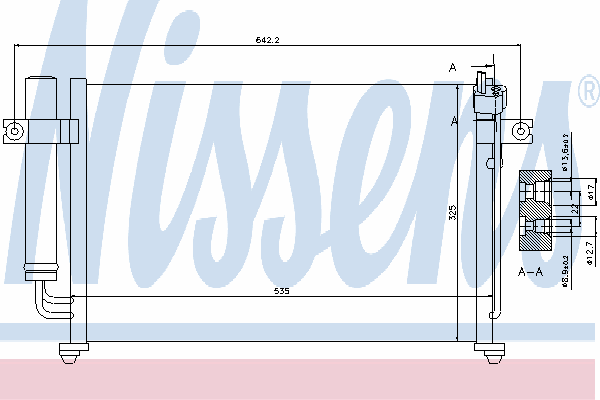 Радиатор кондиционера NISSENS 94647