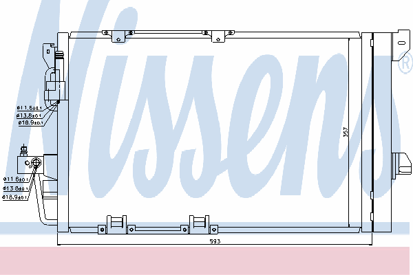 Радиатор кондиционера NISSENS 94650