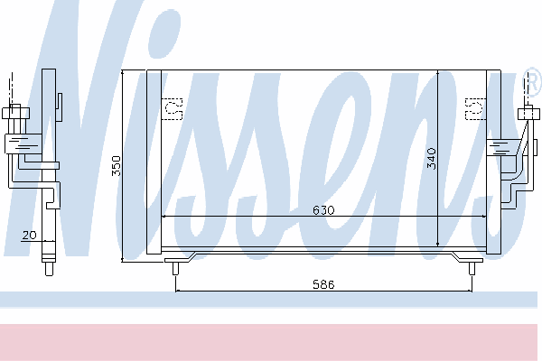 Радиатор кондиционера NISSENS 94702