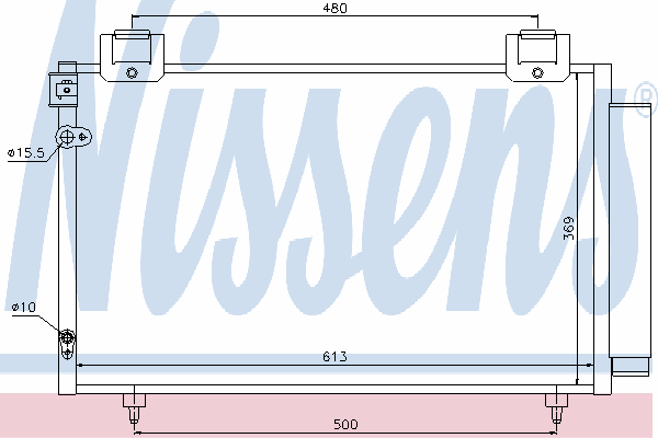 Радиатор кондиционера NISSENS 94730