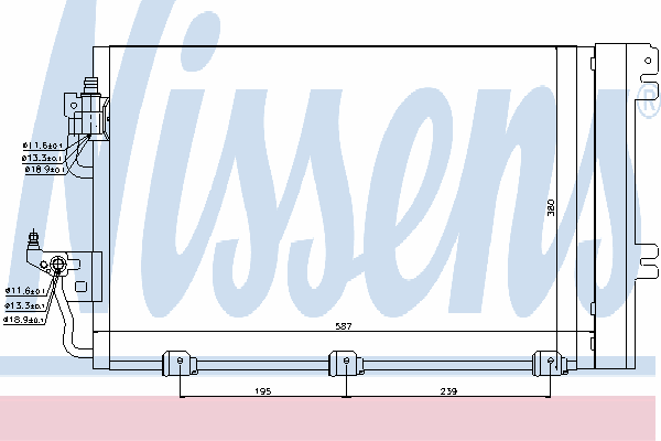 Радиатор кондиционера NISSENS 94767