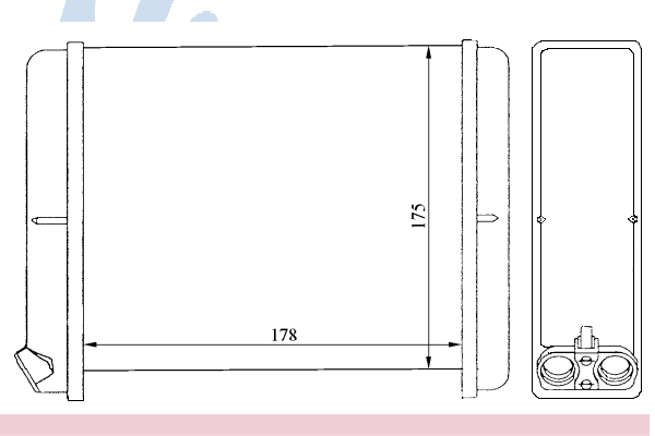 Радиатор отопителя NISSENS 72636