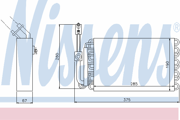 Испаритель кондиционера NISSENS 92003